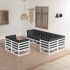 Set mobilier de grădină, 7 piese, gri, lemn masiv de pin GartenMobel Dekor