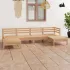 Set mobilier de grădină, 6 piese, lemn masiv de pin GartenMobel Dekor