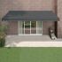 Copertină retractabilă automată, antracit, 5x3 m GartenMobel Dekor
