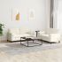Set de canapele cu perne, 2 piese, crem, catifea GartenMobel Dekor