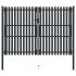 Poartă de gard dublă, antracit, 306 x 150 cm, oțel GartenMobel Dekor