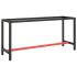 Cadru metalic banc de lucru, 120x57x79 cm, negru și roșu GartenMobel Dekor