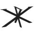 Picior masă de sufragerie, formă de păianjen, antracit, 150x78x(72-73) cm, oțel GartenMobel Dekor