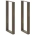 Picioare de masă de bar în formă de U, 2 buc., oțel natural, 40x(90-91) cm GartenMobel Dekor