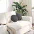 Perne de Șezut 2 pcs Crem Ø 30 cm Țesătură din corduroy GartenMobel Dekor