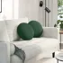 Perne de Șezut 2 pcs Verde închis Ø 40 cm Țesătură din corduroy GartenMobel Dekor