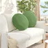 Perne de Șezut 2 pcs albastru Ø 40 x 13 cm Catifea GartenMobel Dekor
