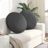 Perne de Șezut 2 pcs albastru Ø 60 cm Țesătură din corduroy GartenMobel Dekor