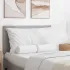 Perne Bolster 2 pcs Crem Ø 15 x 40 cm țesătură GartenMobel Dekor