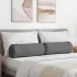 Perne Bolster 2 pcs Gri închis Ø 25 x 70 cm țesătură GartenMobel Dekor
