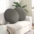 Perne de Șezut 2 pcs Gri deschis Ø 80 cm Țesătură din corduroy GartenMobel Dekor