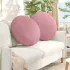 Perne de Șezut 2 pcs Maro Ø80 x 29 cm Catifea GartenMobel Dekor