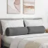 Perne Bolster 2 pcs Negru Ø 25 x 70 cm Țesătură din microfibră GartenMobel Dekor