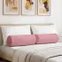 Perne Bolster 2 pcs Albastru Poliție Ø 25 x 70 cm GartenMobel Dekor