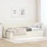 Cadru de pat colțar cu headboard Gri închis 80 x 200 cm Catifea GartenMobel Dekor