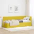 Cadru de pat colțar cu headboard Gri închis 80 x 200 cm Catifea GartenMobel Dekor