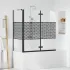 Încercuire pentru baie Geometric Manual Negru 120 x 67 x 129 cm GartenMobel Dekor