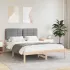 Cadru de pat cu tăblie tapițată cu headboard Negru 160 x 200 cm GartenMobel Dekor