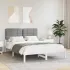Cadru de pat cu tăblie tapițată cu headboard Negru 160 x 200 cm GartenMobel Dekor