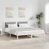 Cadru de pat cu headboard Negru 180 x 200 cm Lemn de pin masiv GartenMobel Dekor