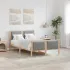 Cadru de pat cu headboard Gri deschis 120 x 190 cm țesătură GartenMobel Dekor