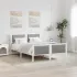 Cadru de pat cu headboard Gri închis 135 x 190 cm țesătură GartenMobel Dekor