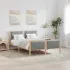 Cadru de pat cu headboard Gri taupe 140 x 190 cm țesătură GartenMobel Dekor