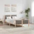 Cadru de pat cu headboard Gri deschis 120 x 190 cm țesătură GartenMobel Dekor