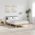 Cadru de pat maro și gri închis 120 x 200 cm Lemn masiv de pin GartenMobel Dekor