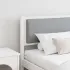 Tăblie cap Altele Alb 100 cm Lemn masiv de pin GartenMobel Dekor