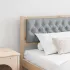 Tăblie cap Altele maro și gri închis 200 cm Lemn masiv de pin GartenMobel Dekor