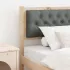 Tăblie cap Altele maro și gri închis 200 cm Lemn masiv de pin GartenMobel Dekor