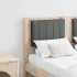 Tăblie tapițată cu headboard Alb 120 cm Lemn de pin masiv GartenMobel Dekor