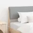Tăblie tapițată Gri închis 90 cm Lemn de pin masiv GartenMobel Dekor