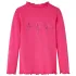 Tricou pentru copii cu mâneci lungi, roz aprins, 104 GartenMobel Dekor