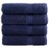 Prosoape de baie premium SOLUND 4buc bleumarin 100x150cm 600gsm GartenMobel Dekor