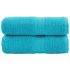 Prosoape de saună premium SOLUND 4 buc. turcoaz 80x200cm 600gsm GartenMobel Dekor