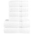 Set de prosoape premium SOLUND, 6 piese, alb, 600 g/m² GartenMobel Dekor
