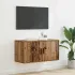Dulap TV montat pe perete stejar artizanal 80 x 34.5 x 40 cm GartenMobel Dekor