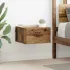 Noptiere montate pe perete 2 buc. gri beton 35x35x20 cm GartenMobel Dekor