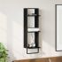 Raft de perete Stejar Negru 30 x 25 x 100 cm Lemn compozit GartenMobel Dekor
