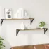 Șemele de perete 2 pcs Stejar Artizanal 80 x 15 x 15,5 cm GartenMobel Dekor