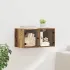 Dulapuri de perete cu uși sticlă 2 buc. gri beton 68,5x37x35 cm GartenMobel Dekor