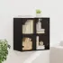 Dulap de perete cu uși din sticlă, gri beton, 68x37x68,5 cm GartenMobel Dekor