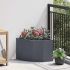 Ghiveci de colț Alb 45 x 45 x 35 cm Oțel GartenMobel Dekor