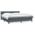 Pat box spring cu saltea, roz, 180x210 cm, catifea GartenMobel Dekor