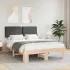 Cadru de pat cu tăblie tapițată cu headboard Negru 140 x 190 cm GartenMobel Dekor