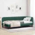 Cadru de pat colțar cu headboard Turcoaz 100 x 200 cm Catifea GartenMobel Dekor