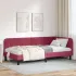 Cadru de pat colțar cu headboard Turcoaz 100 x 200 cm Catifea GartenMobel Dekor