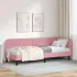Cadru de pat colțar cu headboard albastru 80 x 200 cm Catifea GartenMobel Dekor